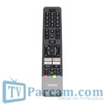 VESTEL ANDROİD AKILLI TV KUMANDASI Gri U/K 45160B SES KOMUTLU ORJİNAL